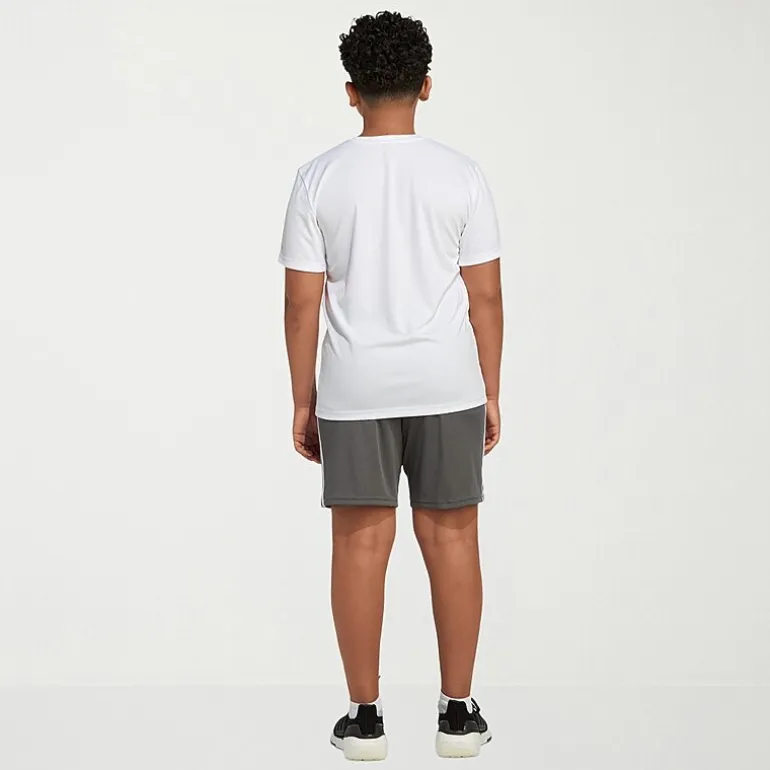 adidas Big Kid Boys Adjustable Waist Mid Rise Knit Pull-On Short