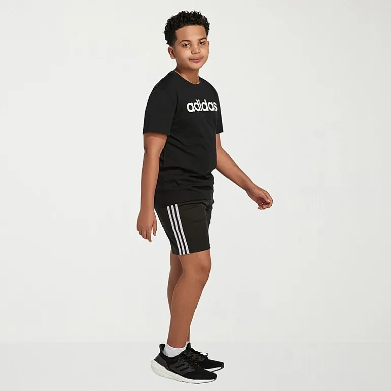 adidas Big Kid Boys Adjustable Waist Mid Rise Knit Pull-On Short