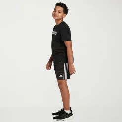 adidas Big Kid Boys Adjustable Waist Mid Rise Knit Pull-On Short