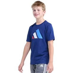 adidas Big Kid Boys Crew Neck Short Sleeve Regular Fit Graphic T-Shirt
