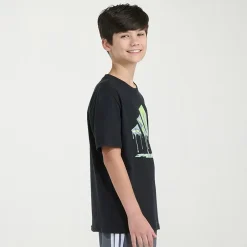 adidas Big Kid Boys Crew Neck Short Sleeve Regular Fit Graphic T-Shirt