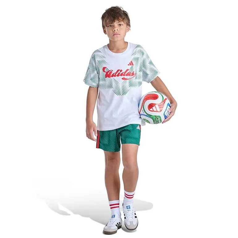 adidas Big Kid Boys Crew Neck Short Sleeve Loose Fit Graphic T-Shirt