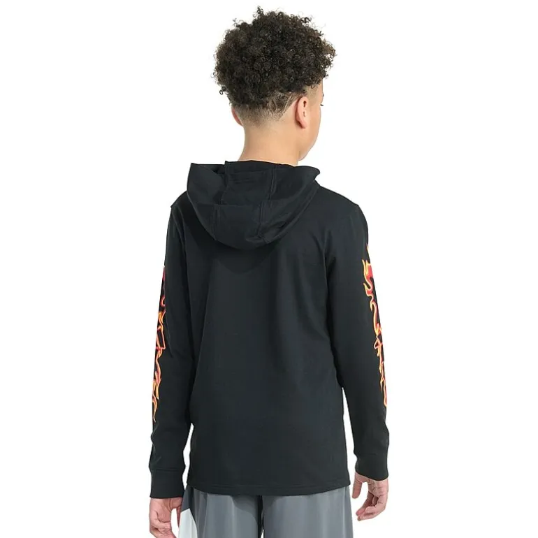 adidas Big Kid Boys Hooded Long Sleeve Regular Fit Graphic T-Shirt