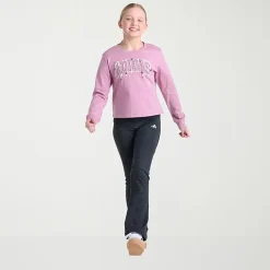 adidas Big Kid Girls Crew Neck Long Sleeve Active T-Shirt