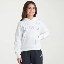 adidas Big Kid Girls Long Sleeve Active Plus Hoodie