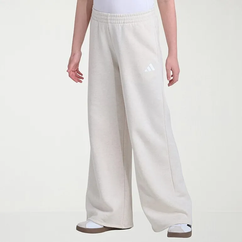 adidas Big Kid Girls Mid Rise Wide Leg Regular Fit Fleece Pull-On Pant