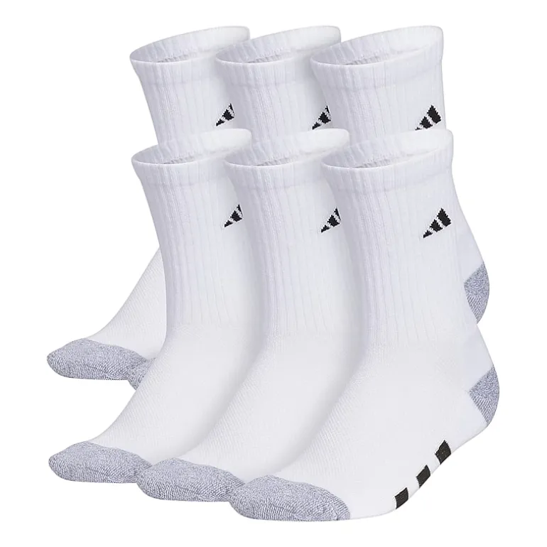 adidas Boys 6 Pair Crew Socks