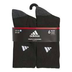 adidas Boys 6 Pair Crew Socks