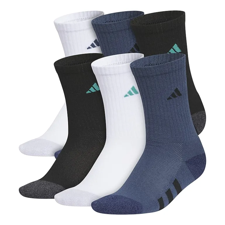 adidas Boys 6 Pair Crew Socks