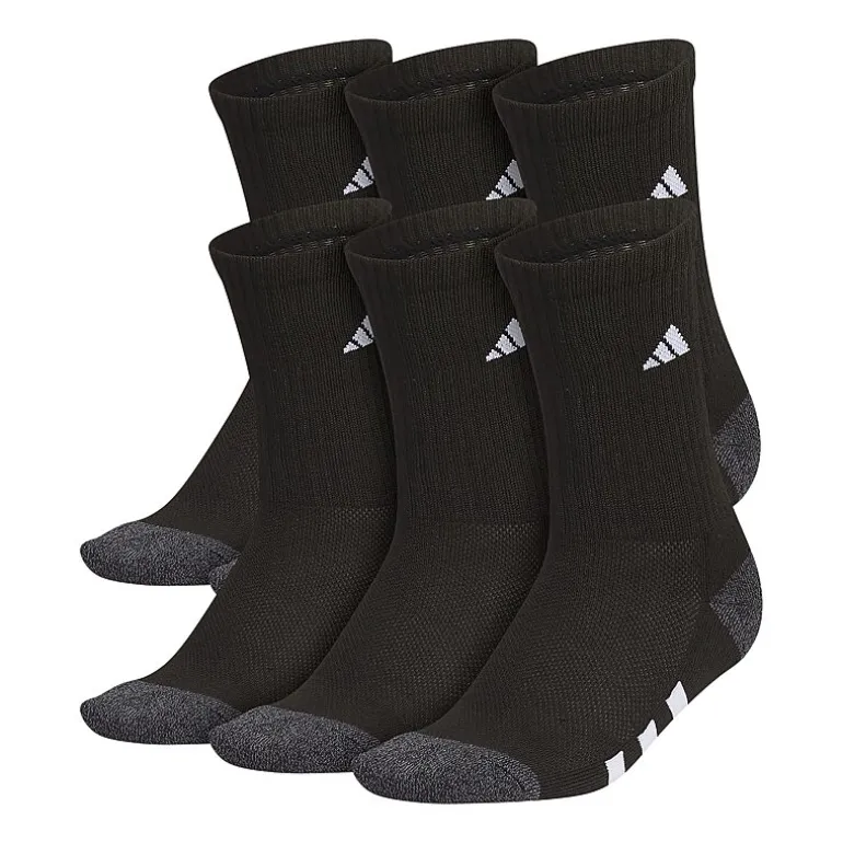 adidas Boys 6 Pair Crew Socks
