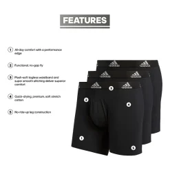 adidas Cotton Mens 3 Pack Boxer Briefs 5152359a