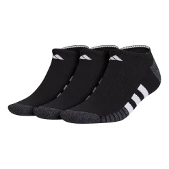 adidas Cushioned Mens 3 Pair Big and Tall No Show Socks