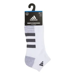 adidas Cushioned Mens 3 Pair Low Cut Socks