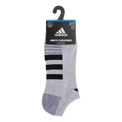 adidas Cushioned Mens 3 Pair No Show Socks