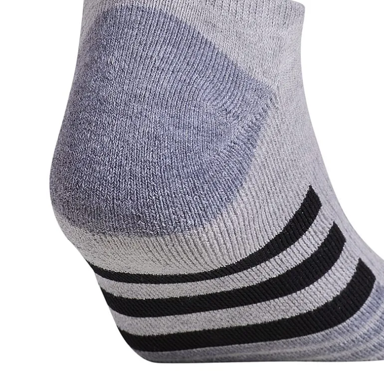 adidas Cushioned Mens 3 Pair No Show Socks
