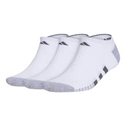 adidas Cushioned Mens 3 Pair No Show Socks