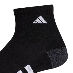 adidas Cushioned Mens 3 Pair Quarter Ankle Socks