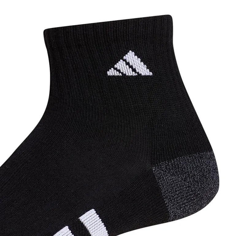 adidas Cushioned Mens 3 Pair Quarter Ankle Socks