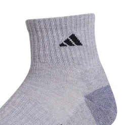 adidas Cushioned Mens 3 Pair Quarter Ankle Socks