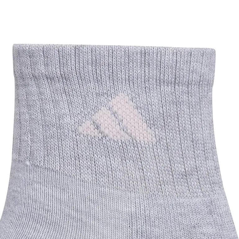 adidas Cushioned Womens Multi-Pack 6 Pair Quarter Ankle Socks