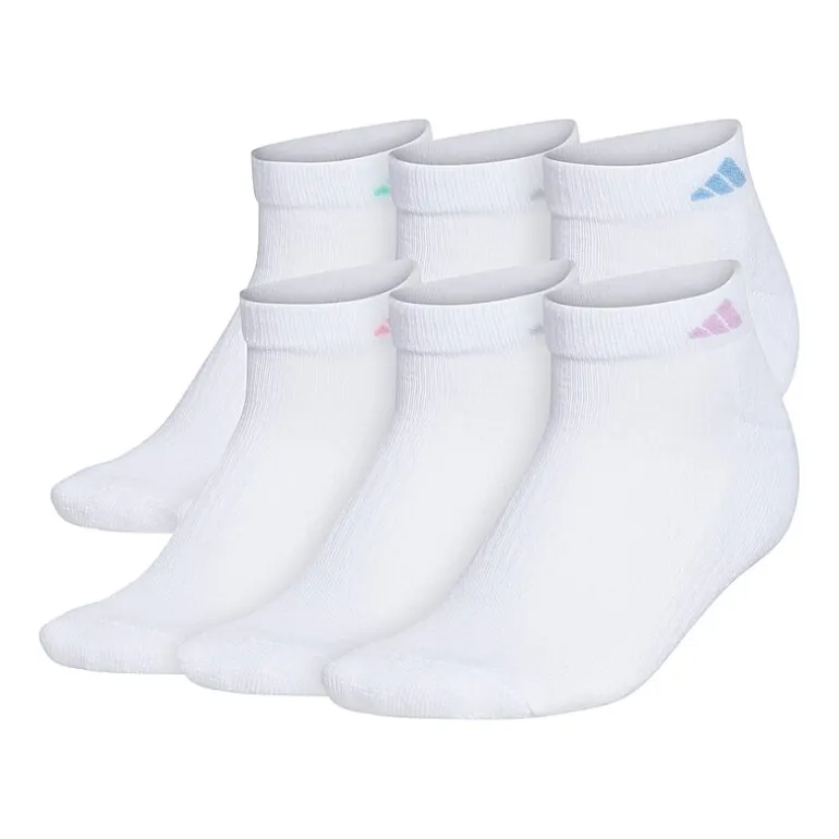 adidas Cushioned Womens 6 Pair Low Cut Socks