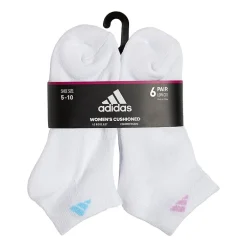adidas Cushioned Womens 6 Pair Low Cut Socks