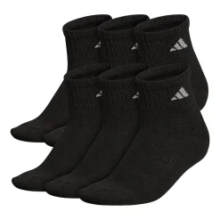 adidas Cushioned Womens 6 Pair Quarter Ankle Socks
