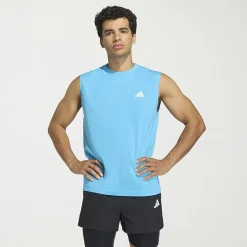 adidas Essentials Feel Ready Mens Crew Neck Sleeveless Active Big and Tall T-Shirt