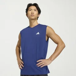adidas Essentials Feel Ready Mens Crew Neck Sleeveless Active Big and Tall T-Shirt