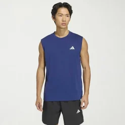 adidas Essentials Feel Ready Mens Crew Neck Sleeveless Active Big and Tall T-Shirt