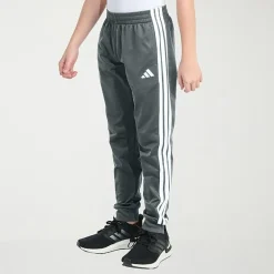adidas Iconic Tricot Big Kid Boys Mid Rise Regular Fit Cuffed Track Pant