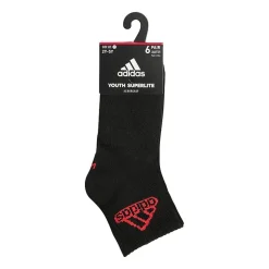 adidas Little & Big Kid Boys 6 Pair Quarter Ankle Socks