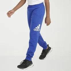 adidas Little Boys Cuffed Mid Rise Regular Fit Fleece Jogger Pant
