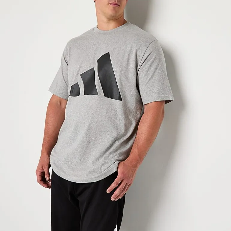 adidas Mens Crew Neck Short Sleeve Regular Fit Big and Tall Graphic T-Shirt