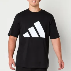 adidas Mens Crew Neck Short Sleeve Regular Fit Big and Tall Graphic T-Shirt