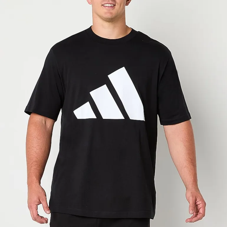 adidas Mens Crew Neck Short Sleeve Regular Fit Big and Tall Graphic T-Shirt