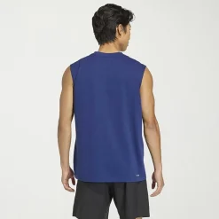 adidas Mens Crew Neck Sleeveless Muscle T-Shirt