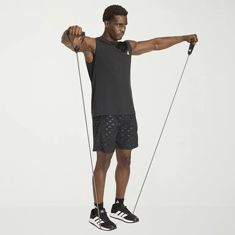 adidas Mens Crew Neck Sleeveless Muscle T-Shirt