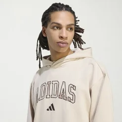 adidas Mens Long Sleeve Fleece Hoodie