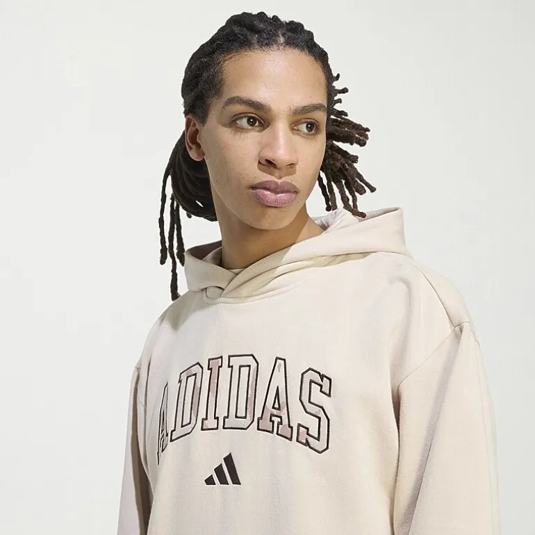 adidas Mens Long Sleeve Fleece Hoodie