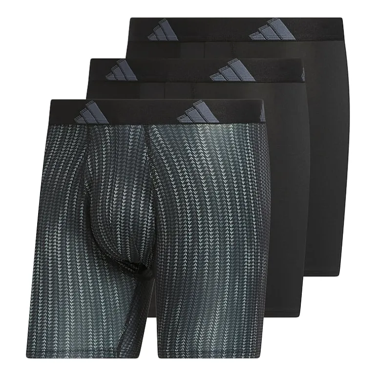 adidas Mens 3 Pack Boxer Briefs 5162980