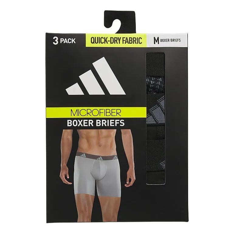 adidas Mens 3 Pack Boxer Briefs 5162980