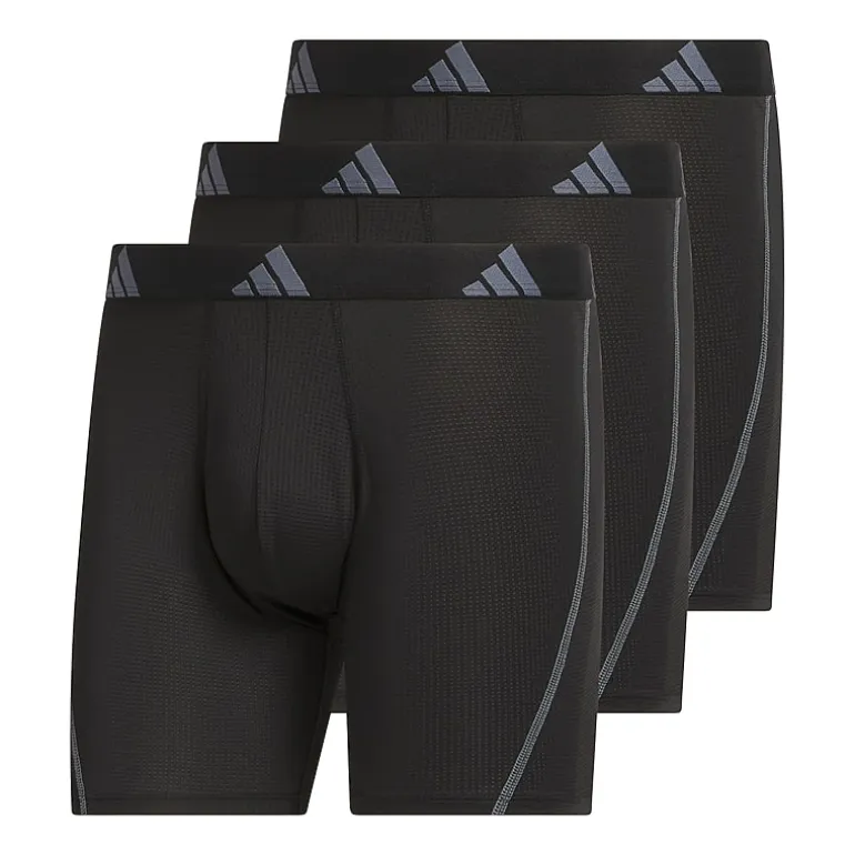 adidas Mens 3 Pack Boxer Briefs 5162978