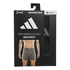 adidas Mens 3 Pack Boxer Briefs 5162978