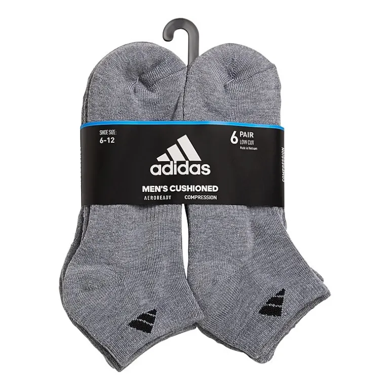 adidas Mens 6 Pair Low Cut Socks