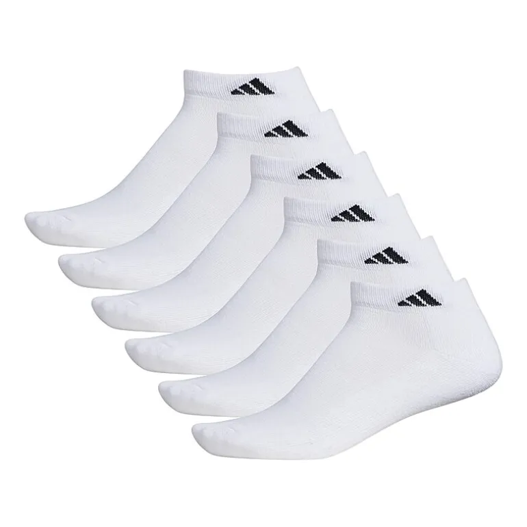 adidas Mens 6 Pair Low Cut Socks