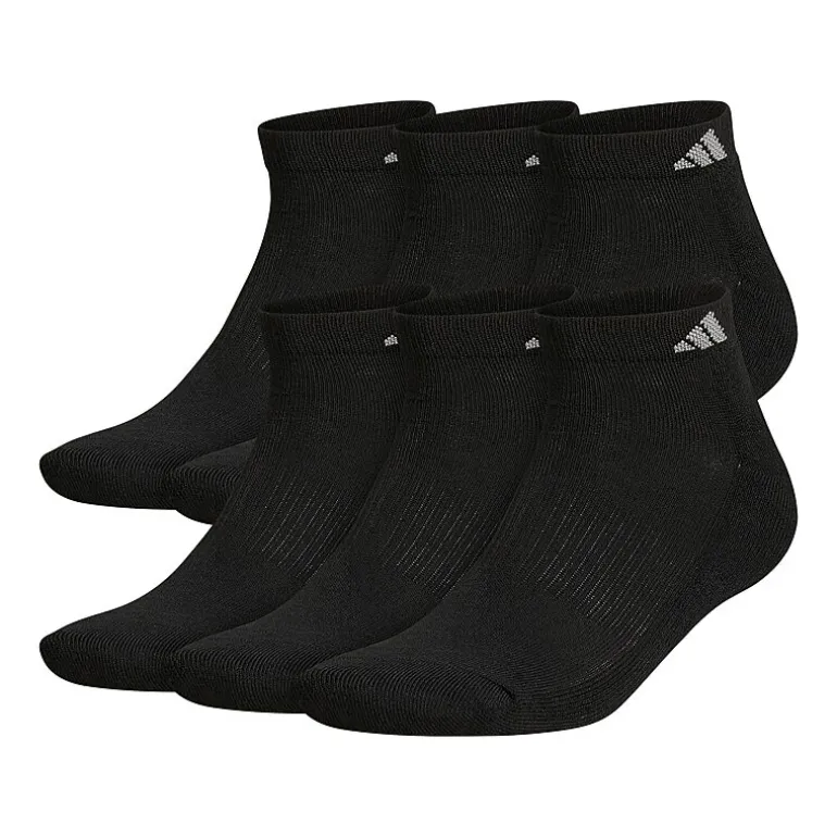 adidas Mens 6 Pair Low Cut Socks