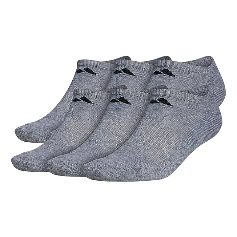 adidas Mens 6 Pair No Show Socks