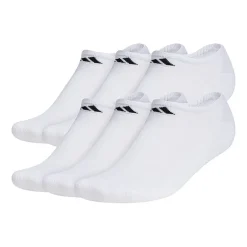 adidas Mens 6 Pair No Show Socks
