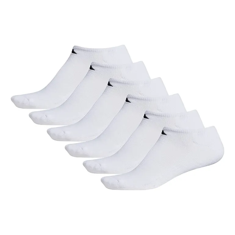 adidas Mens 6 Pair No Show Socks